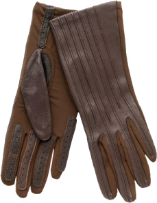Moca stretch leather gloves
