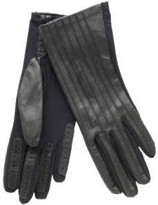 Moca stretch leather gloves