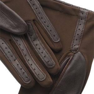 Moca stretch leather gloves