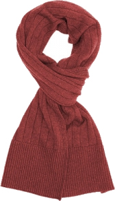 Ribbed cashmere scarf