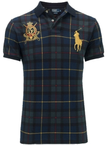 Rl tartan blue polo shirt