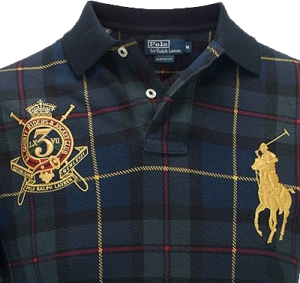Rl tartan blue polo shirt