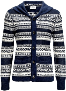 Shawl collar cardigan