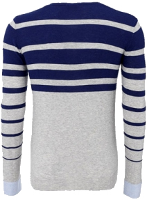 Stripe v-neck jumper